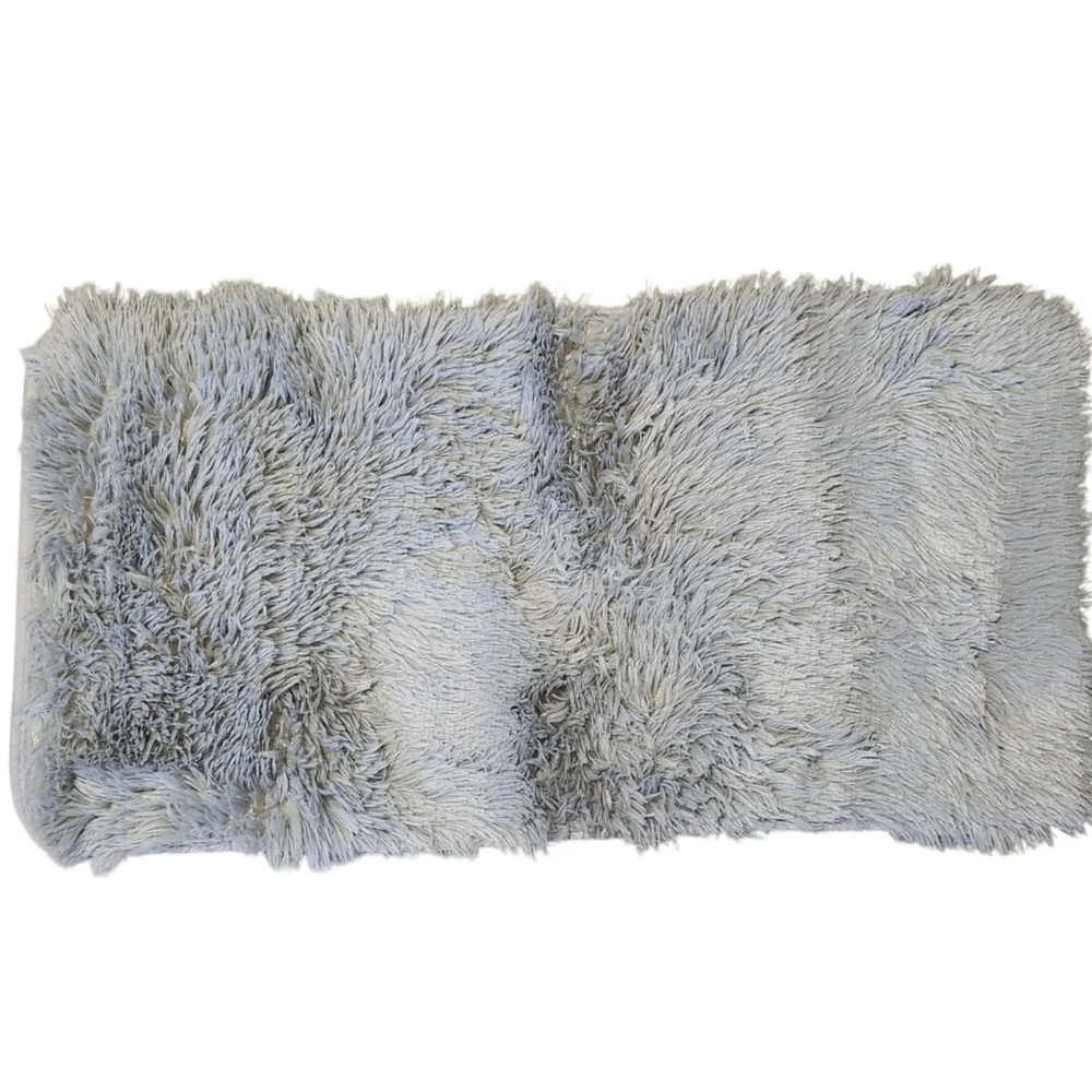 3 Piece Gray Bathroom Rug Set